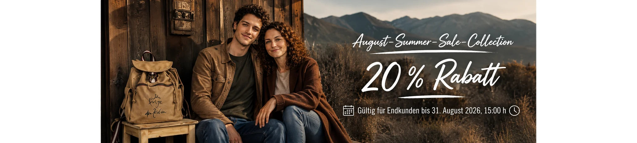 Nachhaltige Mode und Lifestyle-Accessoires mit 20 Prozent Rabatt online kaufen in der August Summer Sale Collection von SignShopTirol.