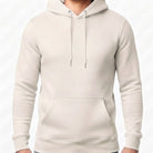 Schlichter Herren-Kapuzenpullover in Vintage White ohne Sign im Signshop Tirol