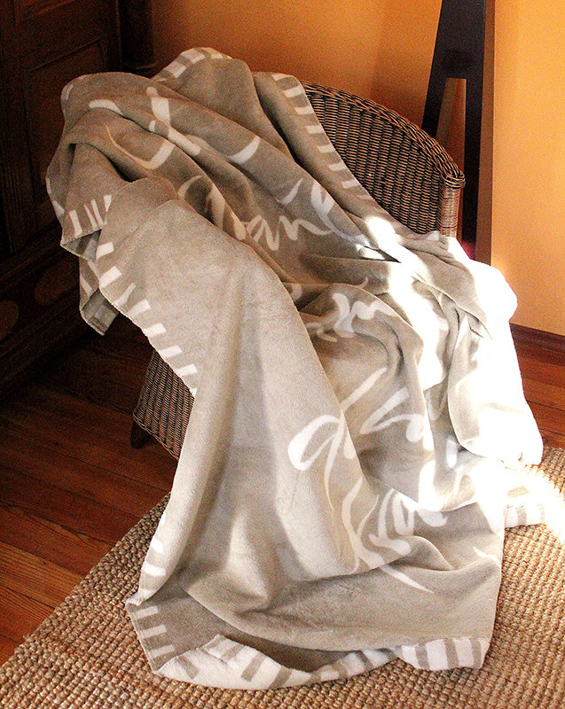 Kuscheldecke "Ich vertraue dem Himmel, der mich trägt."