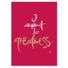 I admit to greatness Leinwandbild – Hochwertige englische Wanddeko, spirituelle Kunst online kaufen | SignShop Tirol