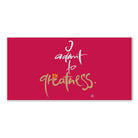 I admit to greatness Wandbild – Limitierte englische Leinwand mit positiver Energie online kaufen | SignShop Tirol