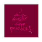 Premium Wandbild „I am a master who practices.“ – Sign by Jwala® Originaldruck mit Fingerzeige Karte, hochwertige Leinwand, spirituelle Kunst, Unikat aus Tirol