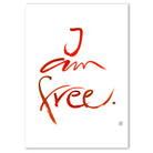 I am free Wandbild – Limitierte englische Leinwand mit positiver Energie online kaufen | SignShop Tirol