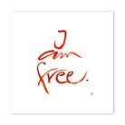 I am free Leinwandbild – Hochwertige englische Wanddeko, spirituelle Kunst online kaufen | SignShop Tirol