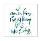 I am in flow. Everything falls into place Wandbild – Limitierte englische Leinwand mit positiver Energie online kaufen | SignShop Tirol