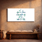 Leinwand I am in flow. Everything falls into place – Englisches Wandbild mit spiritueller Bedeutung für Paare | SignShop Tirol
