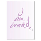 Premium Motivationsbild „I am moved“ – englische Leinwand, hochwertige Wanddekoration, spirituelle Kunst, Unikat, exklusives Wohnaccessoire für mehr Energie und Inspiration