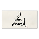 Premium Wandbild „I am moved.“ – Sign by Jwala® Originaldruck, hochwertige Leinwand, spirituelle Kunst, Unikat aus Tirol, exklusives Wohnaccessoire für emotionale Tiefe