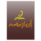 Premium Leinwandbild „I am nourished.“ – Sign by Jwala® Originaldruck mit Fingerzeige Karte, hochwertige spirituelle Kunst, Unikat aus Tirol