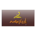 Inspirierende Leinwand „I am nourished.“ – Sign by Jwala® Original, Limited Edition, hochwertige Kunst aus Tirol, Fingerzeige Karte als Motivation