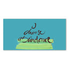 Englische Leinwand I choose abundance – Premium Wanddeko mit positiver Message bestellen | SignShop Tirol