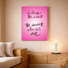Leinwand I choose the miracle. The miracle chooses me – Englisches Wandbild mit spiritueller Bedeutung für Paare | SignShop Tirol