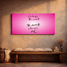 Spirituelle Wandbilder Englisch – Hochwertige Leinwand I choose the miracle. The miracle chooses me für moderne Wohnräume | SignShop Tirol