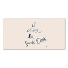 Inspirierende Leinwand „I choose the smooth path.“ – Sign by Jwala® Original, Limited Edition, hochwertige Kunst aus Tirol, Fingerzeige Karte als Impuls für Harmonie und Balance