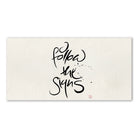 Premium Wandbild „I follow the signs.“ – Sign by Jwala® Originaldruck, hochwertige Leinwand, spirituelle Kunst, Unikat aus Tirol, exklusives Wohnaccessoire für Achtsamkeit