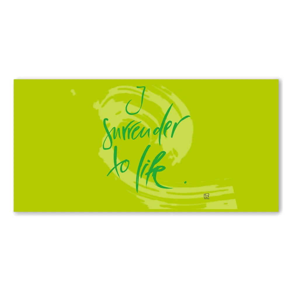 I surrender to life Leinwandbild – Hochwertige englische Wanddeko, spirituelle Kunst online kaufen | SignShop Tirol