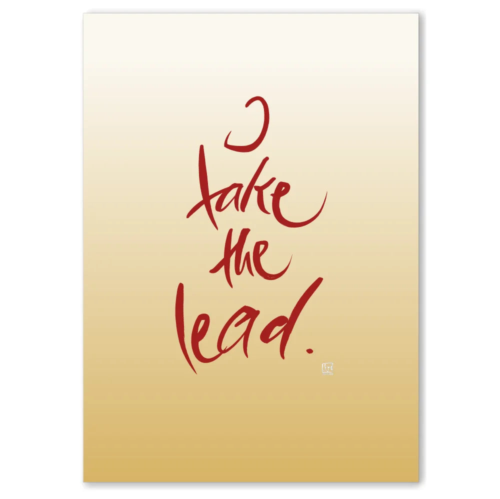 I take the lead Leinwandbild – Hochwertige englische Wanddeko, spirituelle Kunst online kaufen | SignShop Tirol