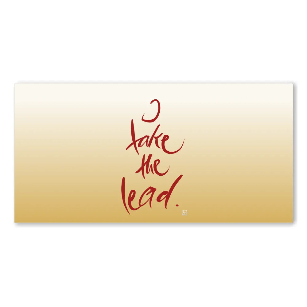 I take the lead Wandbild – Limitierte englische Leinwand mit positiver Energie online kaufen | SignShop Tirol