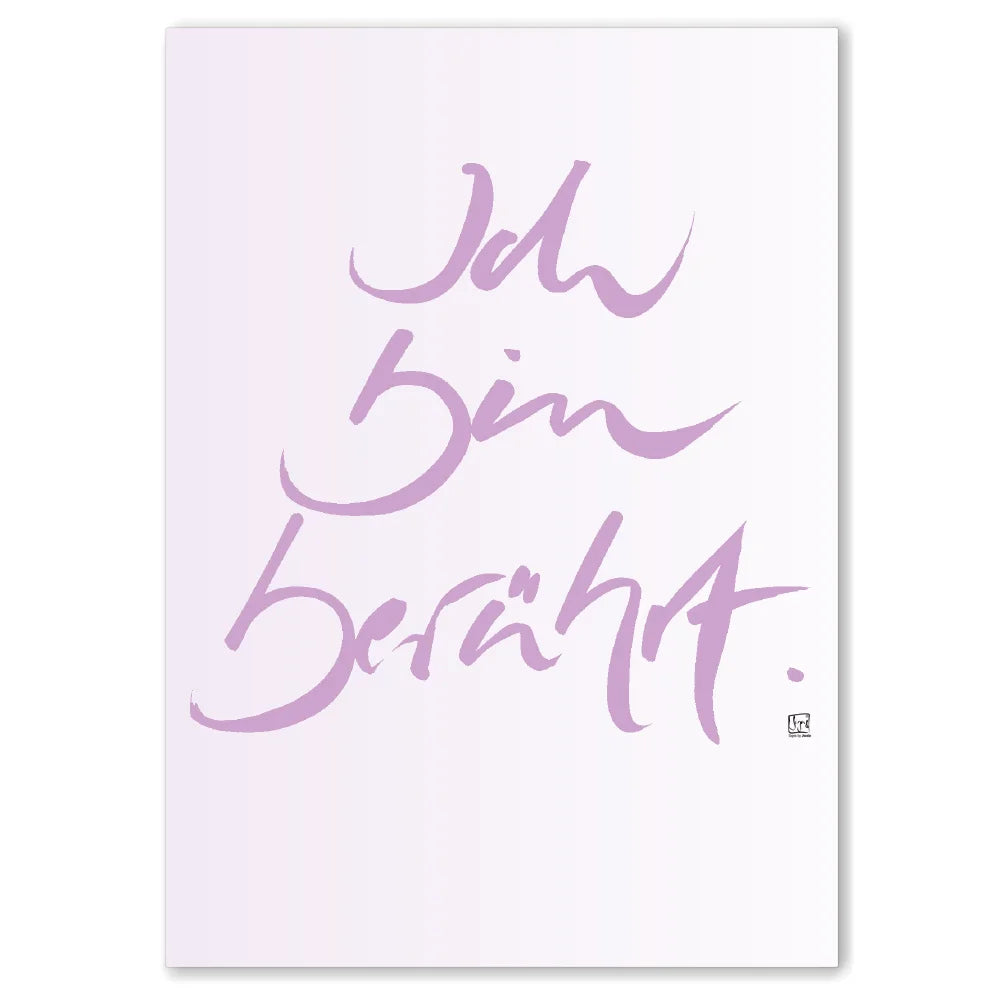 Spirituelle Leinwand Ich bin berührt – Hochwertige Energiebilder und Wanddeko für Paare mit WIR Karte | SignShop Tirol