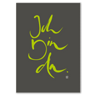 Luxus Leinwanddruck „Ich bin da.“ – Sign by Jwala® mit Fingerzeige Karte, exklusive Deko, liebevoll gefertigt, Einzelstück aus Tirol