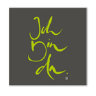 Premium Wandbild „Ich bin da.“ – Sign by Jwala® Originaldruck mit Fingerzeige Karte, hochwertige Leinwand, spirituelle Kunst, Unikat aus Tirol
