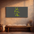 Originaldruck Leinwand „Ich bin da.“ – SignShop.Tirol, einzigartige Wandkunst mit Fingerzeige Karte, handgemacht, wertvolles Geschenk der Präsenz
