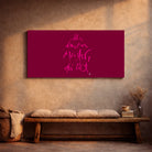 Originaldruck Leinwand „Ich bin ein Meister, der übt.“ – SignShop.Tirol, einzigartige Wandkunst mit Fingerzeige Karte, handgemacht, wertvolles Geschenk für Entwicklung und Achtsamkeit