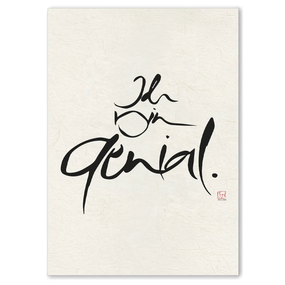 Premium Wandbild „Ich bin genährt.“ – Sign by Jwala® Originaldruck, hochwertige Leinwand, spirituelle Kunst, Unikat aus Tirol