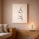 Handgemachtes Leinwandbild „Ich bin“ – Originaldruck, Sign by Jwala®, inspirierende Wanddekoration, limitiertes Kunstwerk