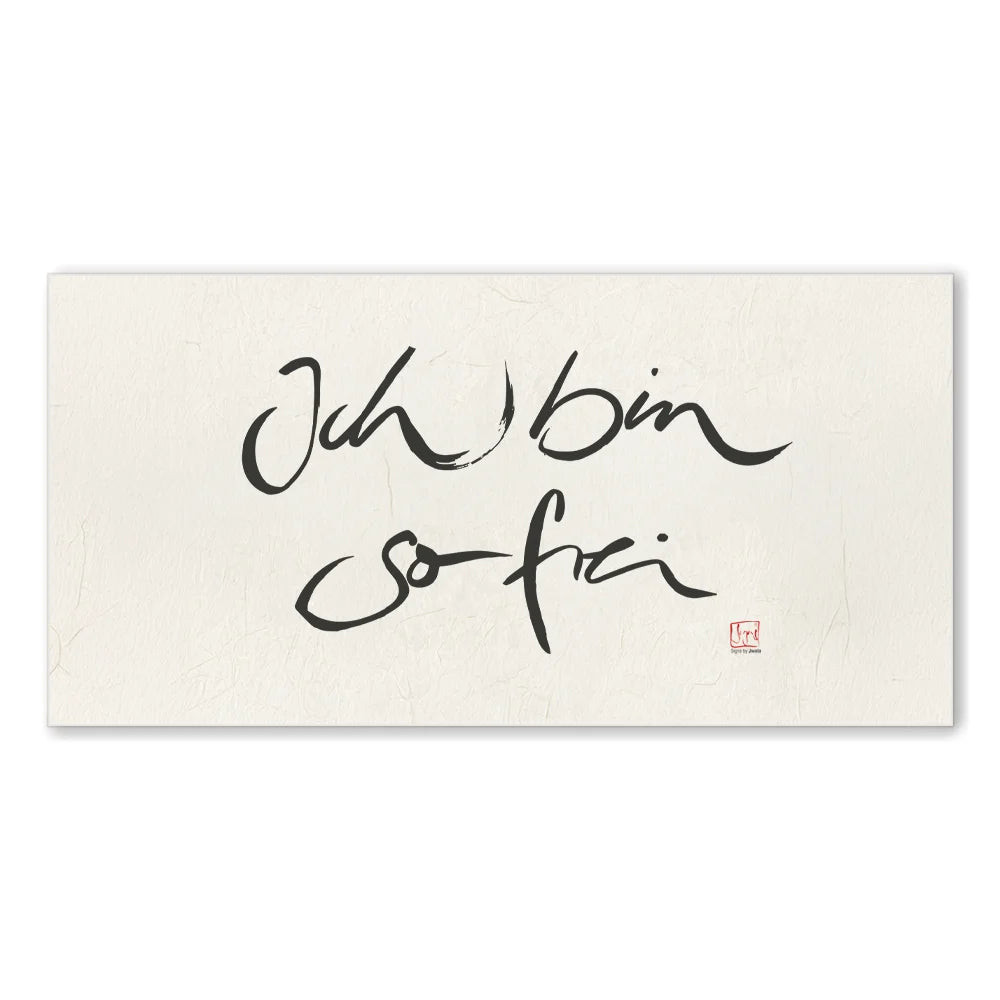Luxus Leinwanddruck „Ich bin so frei“ – Sign by Jwala®, exklusive Deko, liebevoll gefertigt, Einzelstück aus Tirol, Premium-Kunst für dein Zuhause