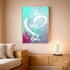 Exklusive Leinwand für Paare „ich sehe dich.“ mit WIR Karte – Originaldruck von Sign by Jwala®, handgefertigte Wandkunst, Limited Edition, einzigartiges Geschenk für Beziehung und Wertschätzung