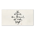 Inspirierende Leinwand „I am nourished.“ – Sign by Jwala® Original, Limited Edition, hochwertige Kunst aus Tirol, Fingerzeige Karte als Motivation