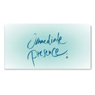 Inspirierende Leinwand „Immediate Presence.“ – Sign by Jwala® Original, Limited Edition, hochwertige Kunst aus Tirol, Fingerzeige Karte als Impuls für bewusste Gegenwart