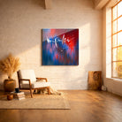 Exklusive Leinwand für Paare „impulsiv“ mit WIR Karte – Originaldruck von Sign by Jwala®, handgefertigte Wandkunst aus Tirol, Limited Edition, einzigartiges Geschenk für Beziehung und Leidenschaft