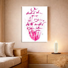Handgemachtes Leinwandbild „Je mehr ich ganz ich bin, desto mehr bin ich wir“ mit WIR Karte – Originaldruck, Sign by Jwala®, inspirierende Wanddekoration, limitiertes Kunstwerk, wertvolles Geschenk für Liebe und Verbundenheit