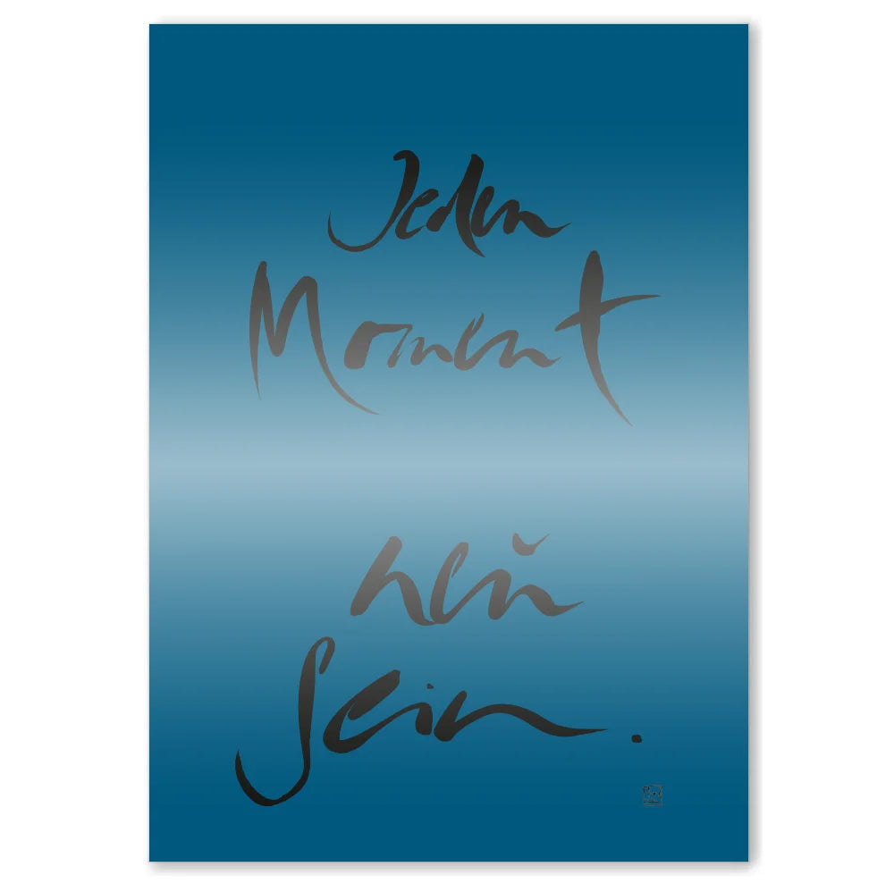 Spirituelle Leinwand Jeden Moment neu sein – Hochwertige Energiebilder und Wanddeko für Paare mit WIR Karte | SignShop Tirol