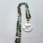 Jetzt-Mala (Howlith Amazonit Labradorit)