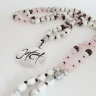 Jetzt-Mala (Howlith + Rosenquarz)