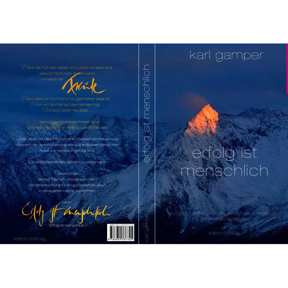 "Erfolg ist menschlich." - Buch von Karl Gamper