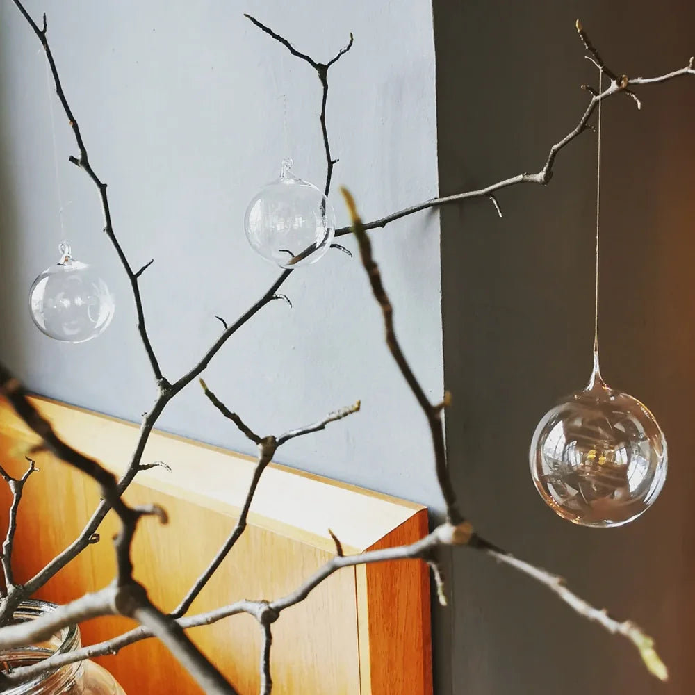 Mundgeblasene Glaskugel Stille klar – edle Dekokugel ca. 10 cm, jetzt sicher im SignShop Tirol online kaufen