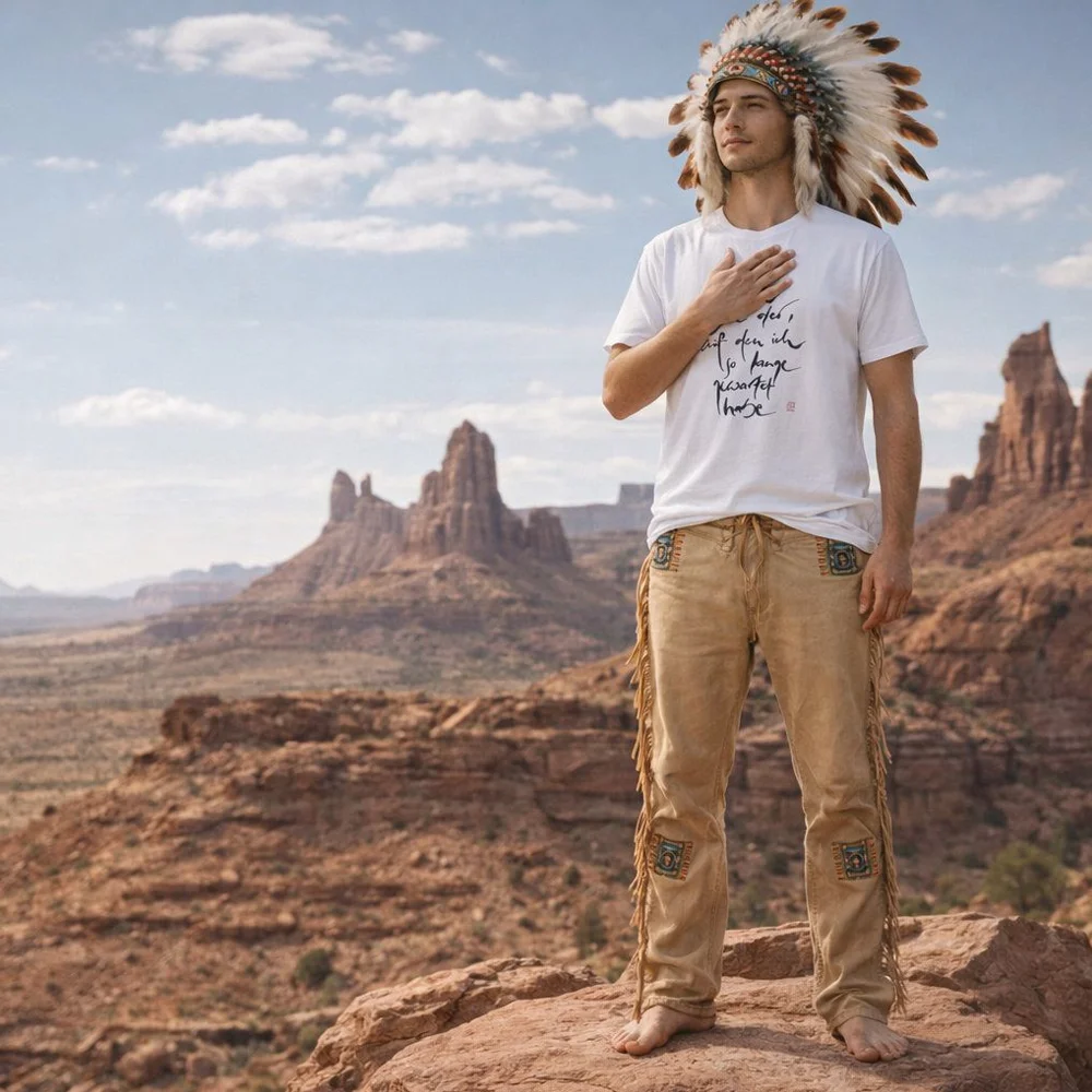 Exklusives Statement T-Shirt „Ich bin der, auf den ich so lange gewartet habe“ – Premium Motivationsshirt sicher im SignShop Tirol online kaufen