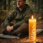 Spirituelle SignKerze „Vision“ – Handgemachte, vegane, duftfreie Zero-Waste-Kerze mit inspirierender Botschaft aus dem SignShop Tirol online kaufen