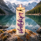 SignKerze „Halleluja“ Farbe online kaufen – vegane Kerze mit inspirierender Botschaft und langer Brenndauer, sicher bestellen im SignShop Tirol
