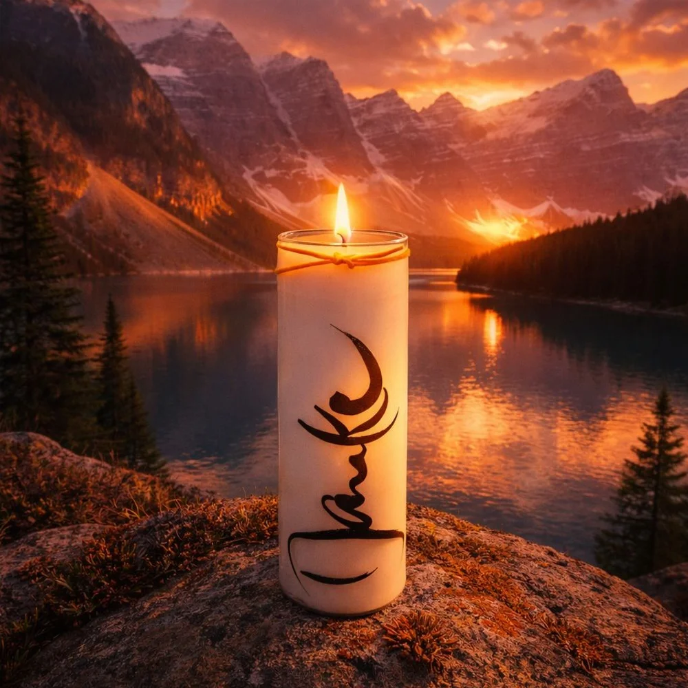 Premium SignKerze „Danke“ Klassik – hochwertige vegane Kerze mit inspirierender Botschaft, jetzt sicher im SignShop Tirol erwerben