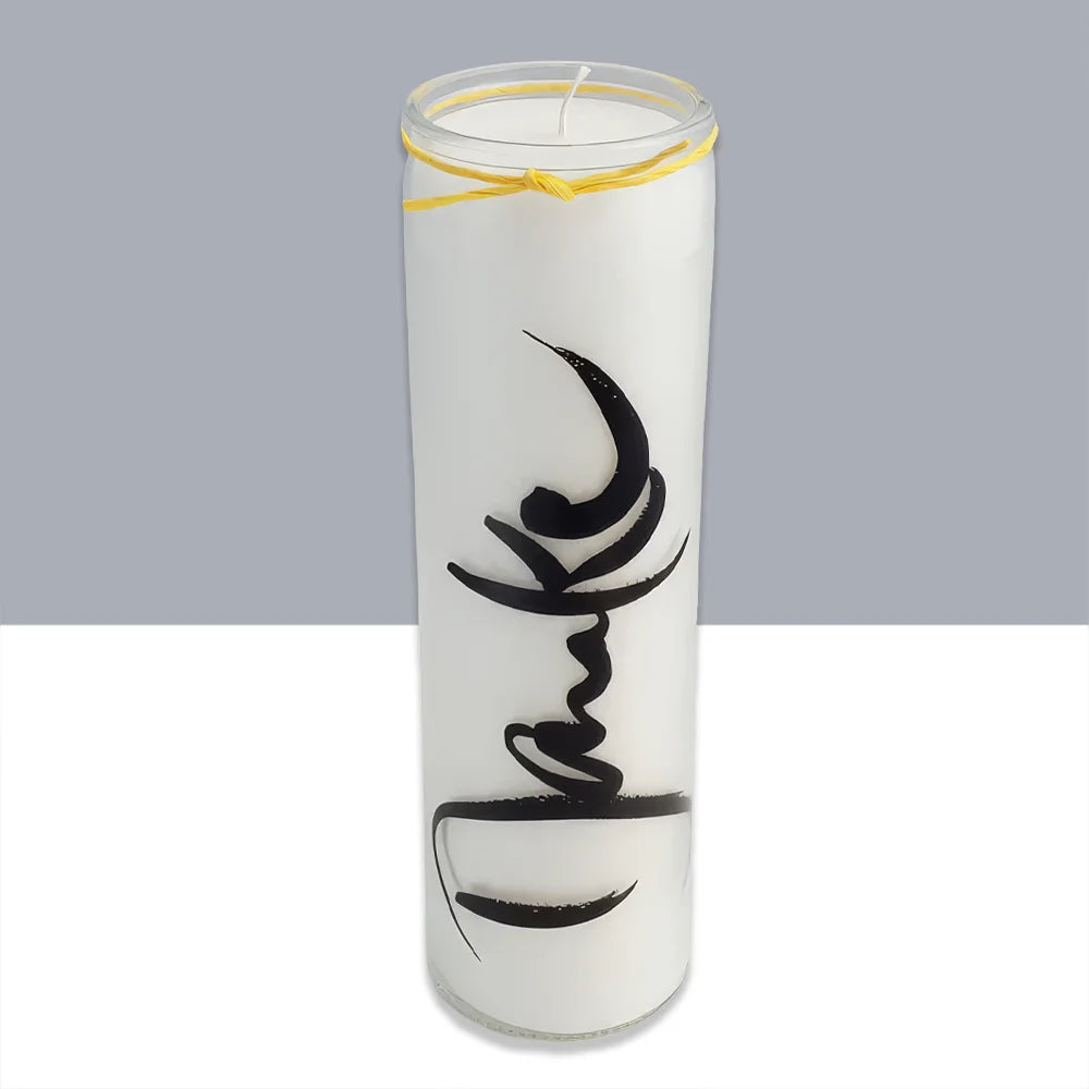 SignKerze „Danke“ Klassik kaufen – vegane Kerze für Dankbarkeit mit langer Brenndauer, jetzt sicher im SignShop Tirol online bestellen