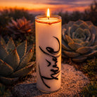 SignKerze „Freude Klassik“ – Vegane, duftfreie Kerze mit inspirierender Botschaft, Zero-Waste und Geschenkidee im SignShop Tirol online kaufen