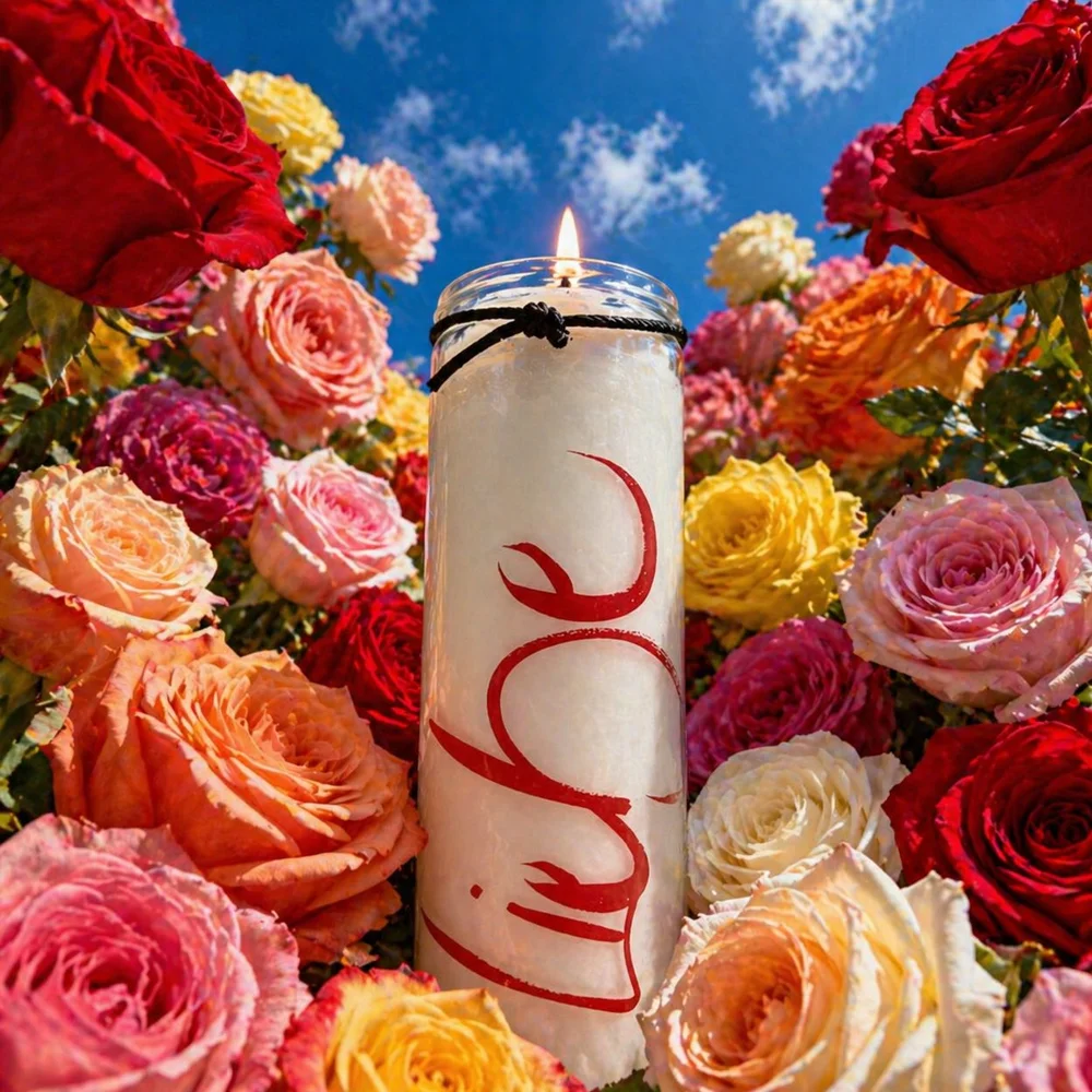 Premium Duftkerze „Liebe“ – Sign by Jwala®, liebevoll gefertigte Designkerze, spirituelle Wohnaccessoires, Unikat aus Tirol, exklusive Dekoration für besondere Momente