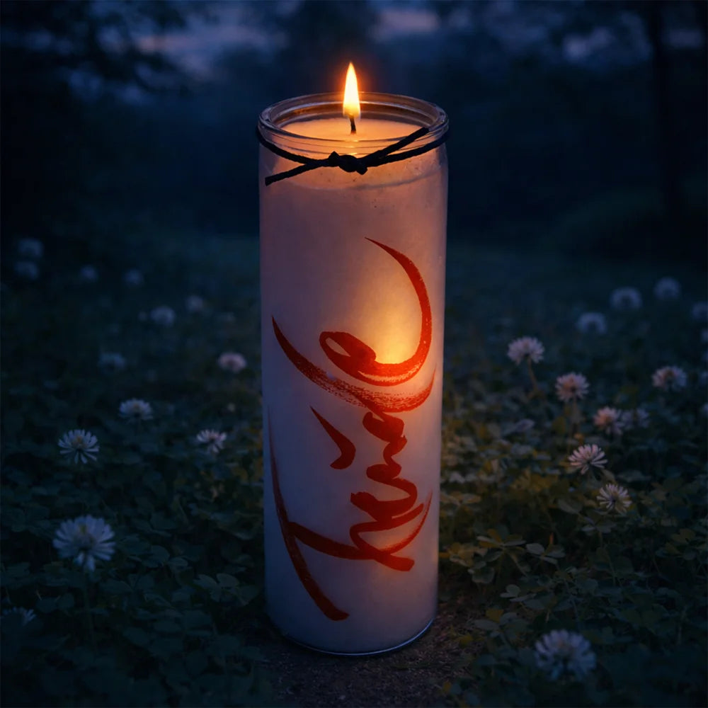 Premium SignKerze „Freude“ – nachhaltige Lichtquelle mit inspirierender Botschaft und langer Brenndauer, jetzt sicher im SignShop Tirol erwerben