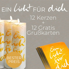 10 exklusive SignKerzen bestellen, 2 Kerzen geschenkt & 12 inspirierende Karten „Ein Licht für dich“ gratis dazu – limitiertes Angebot, handgemacht aus Tirol, einzigartig & liebevoll gestaltet.