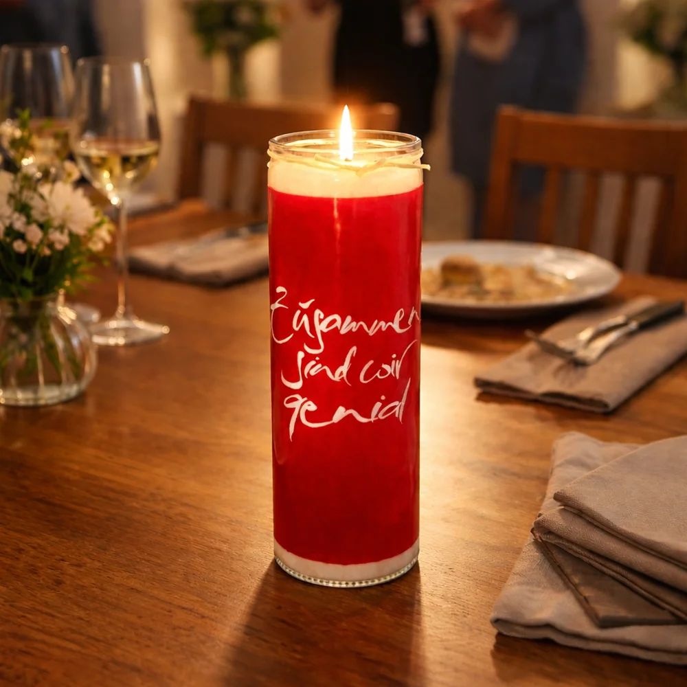 Exklusive SignKerze „Zusammen sind wir genial“ – Original von Sign by Jwala®, handgegossen, hochwertige Duftkerze aus Tirol, Limited Edition, einzigartiges Geschenk